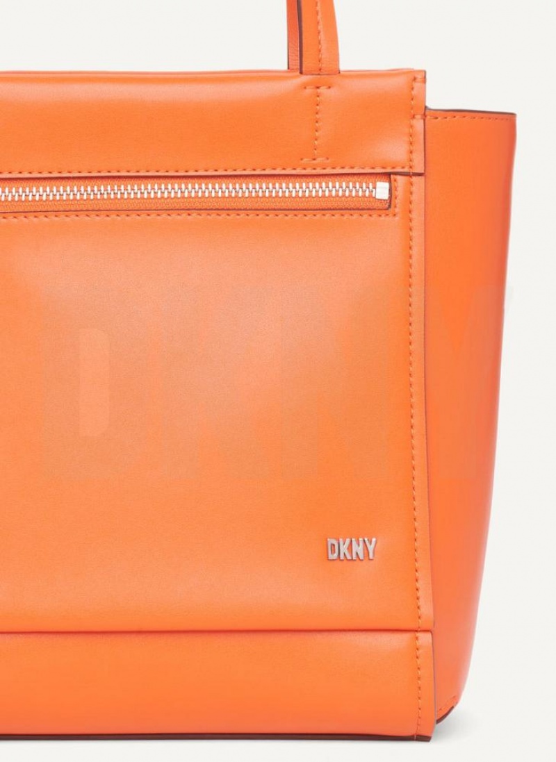 Orange Women's DKNY Pax North-South Tote Bags | Australia-D0179