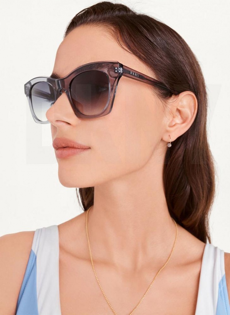 Pink Women's DKNY Cat Eye Sunglasses | Australia-D1590
