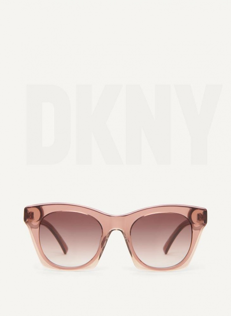 Pink Women\'s DKNY Cat Eye Sunglasses | Australia-D1590