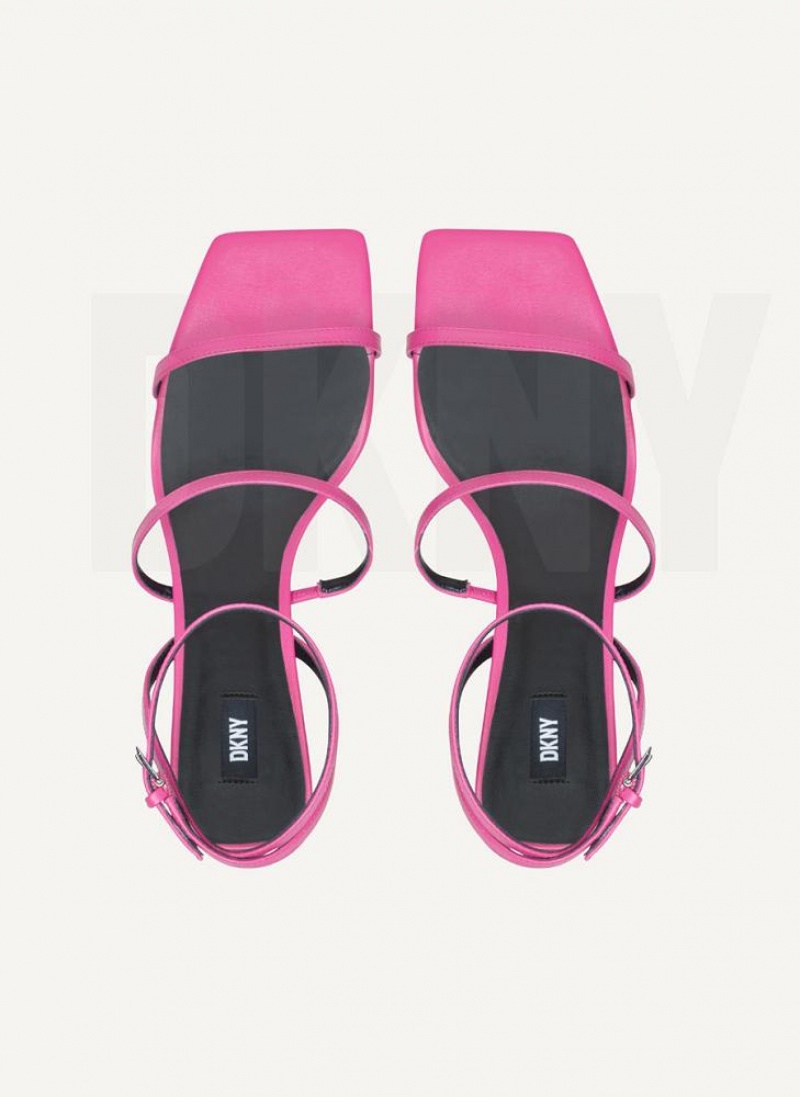 Pink Women's DKNY Christy Sandals | Australia-D0779