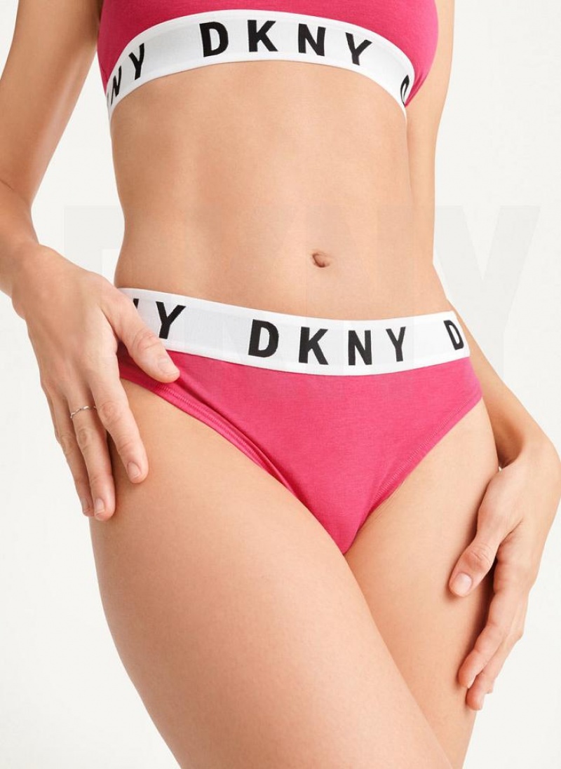 Pink Women\'s DKNY Cozy BF Thong | Australia-D0965