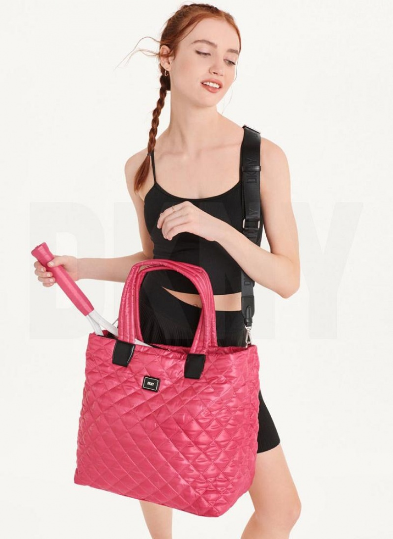 Pink Women's DKNY Maya Tote Bags | Australia-D1578