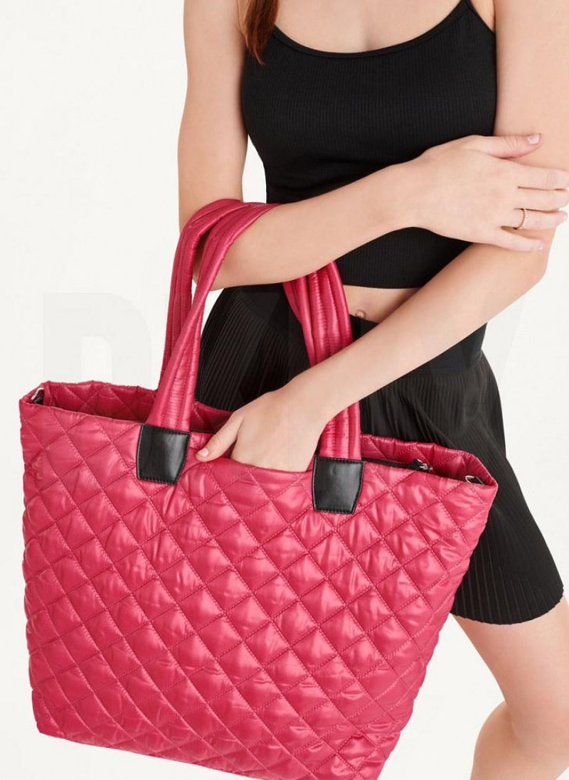 Pink Women's DKNY Maya Tote Bags | Australia-D1578