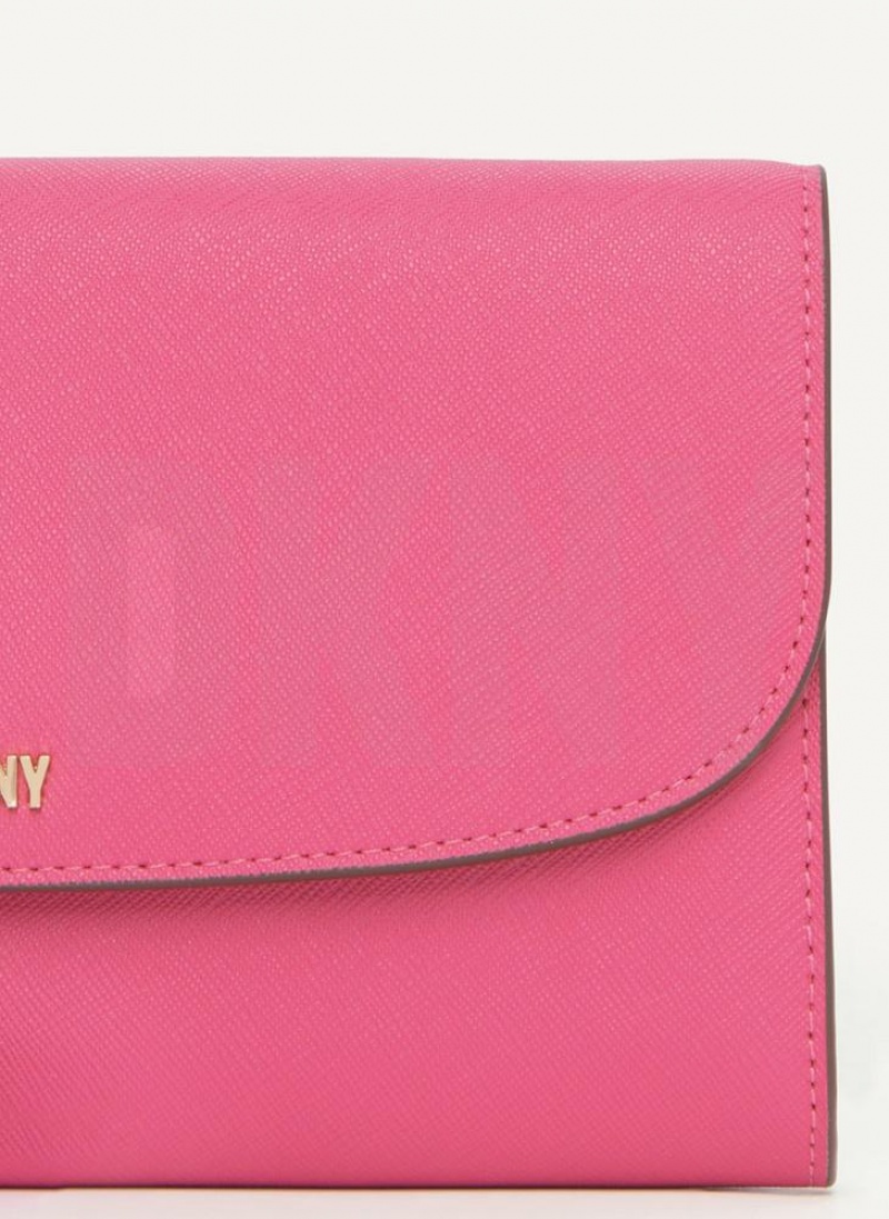 Pink Women's DKNY Sidney On A Chain Wallets | Australia-D0454