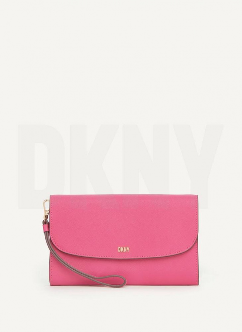 Pink Women\'s DKNY Sidney On A Chain Wallets | Australia-D0454