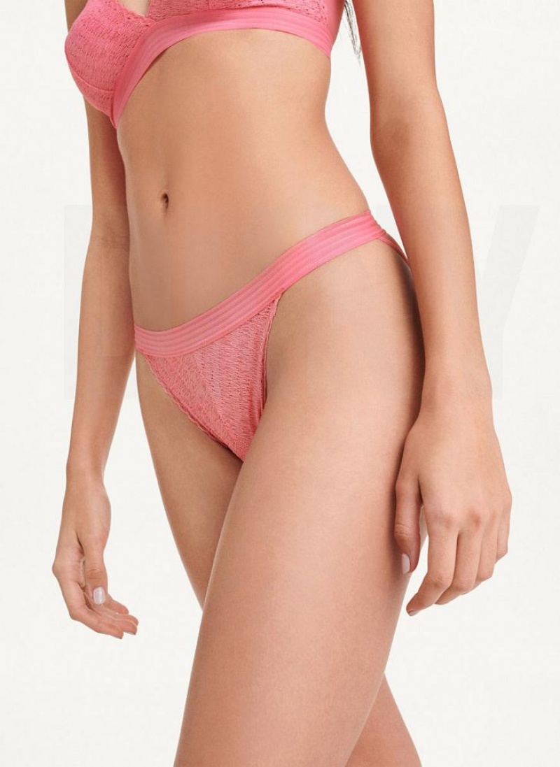 Pink Women's DKNY Table Tops Lace Bikini Bras | Australia-D0285