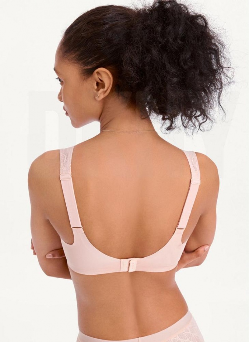 Pink Women's DKNY Table Tops Lace Bras | Australia-D0215