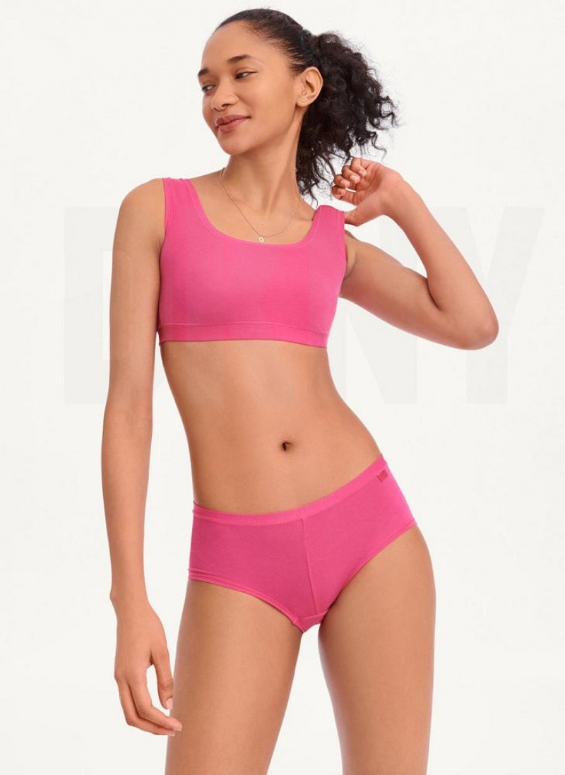 Pink Women's DKNY Table Tops Modal Bras | Australia-D1884
