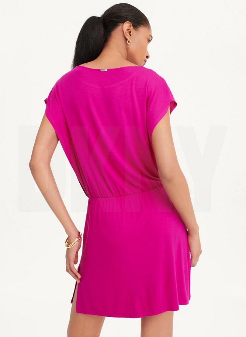 Purple Women's DKNY Open Side Tunic Swimsuits | Australia-D1262
