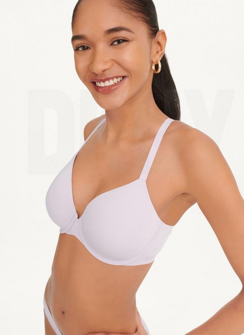 Purple Women's DKNY Smooth Essentials T-Shirt Bras | Australia-D1253