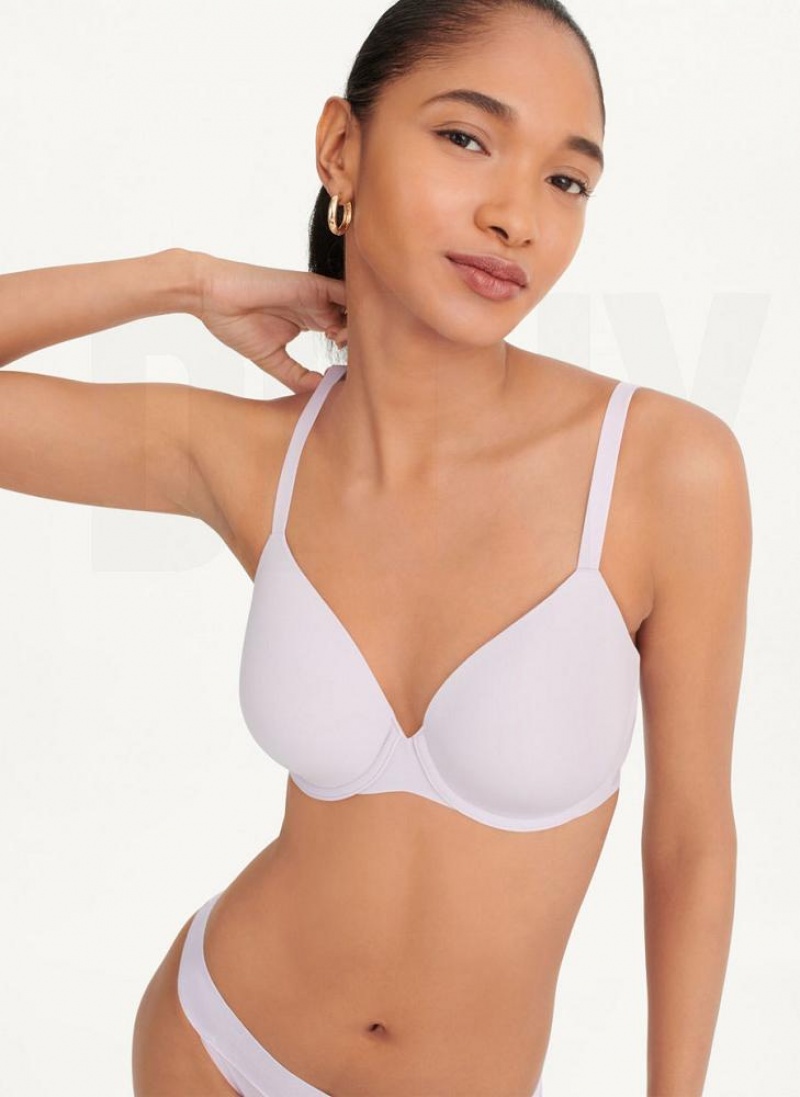 Purple Women\'s DKNY Smooth Essentials T-Shirt Bras | Australia-D1253