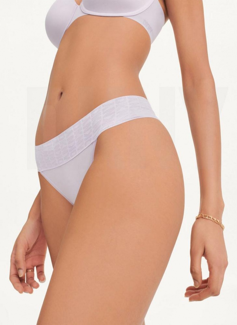 Purple Women\'s DKNY Stretch Thong | Australia-D1510