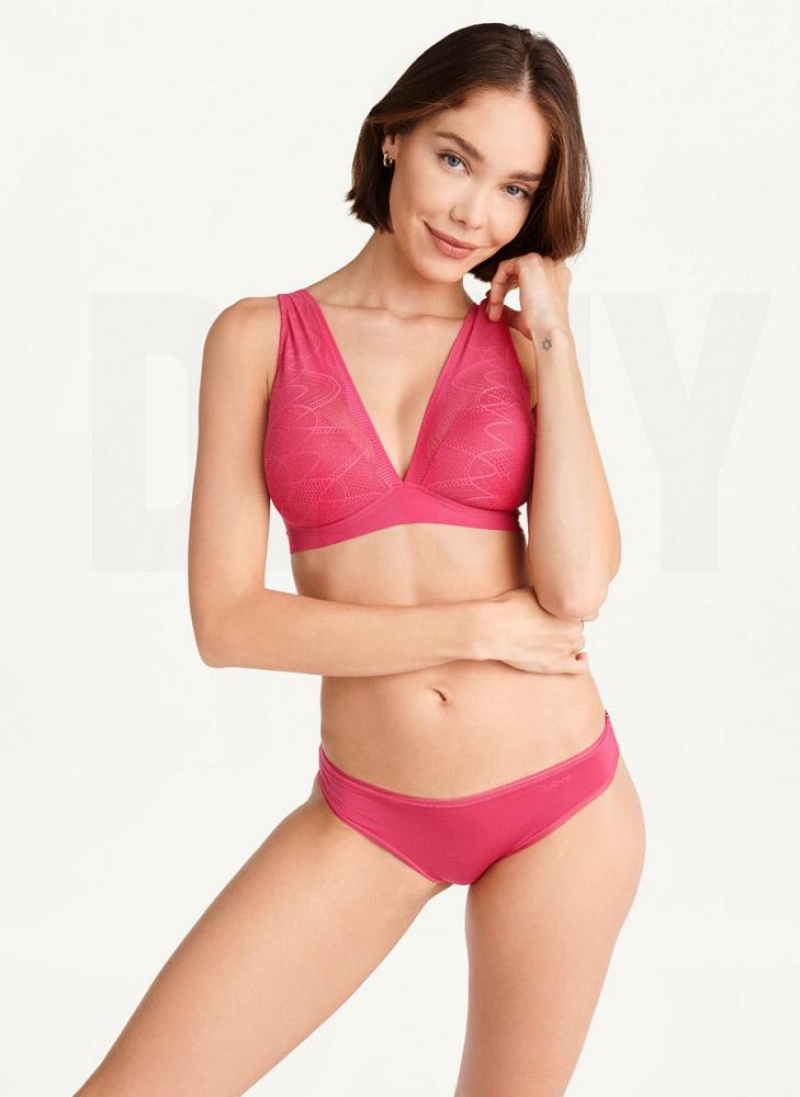 Red Women's DKNY Table Tops Lace Bras | Australia-D1058