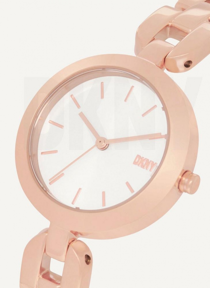 Rose Gold Women's DKNY City Link Watches | Australia-D0610
