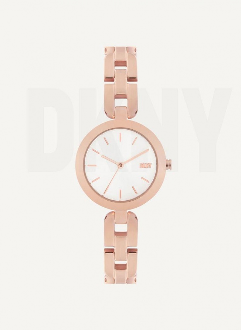 Rose Gold Women\'s DKNY City Link Watches | Australia-D0610