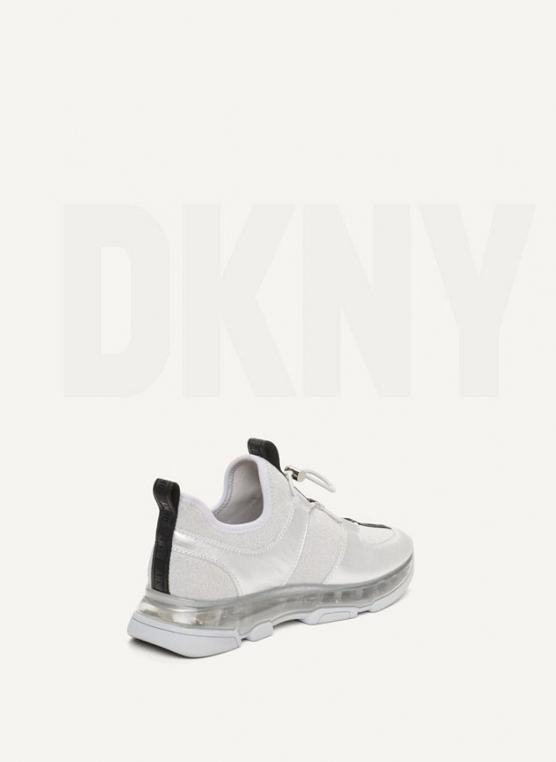 Silver / Lavender Women's DKNY Tace Slip On Sneakers | Australia-D0148