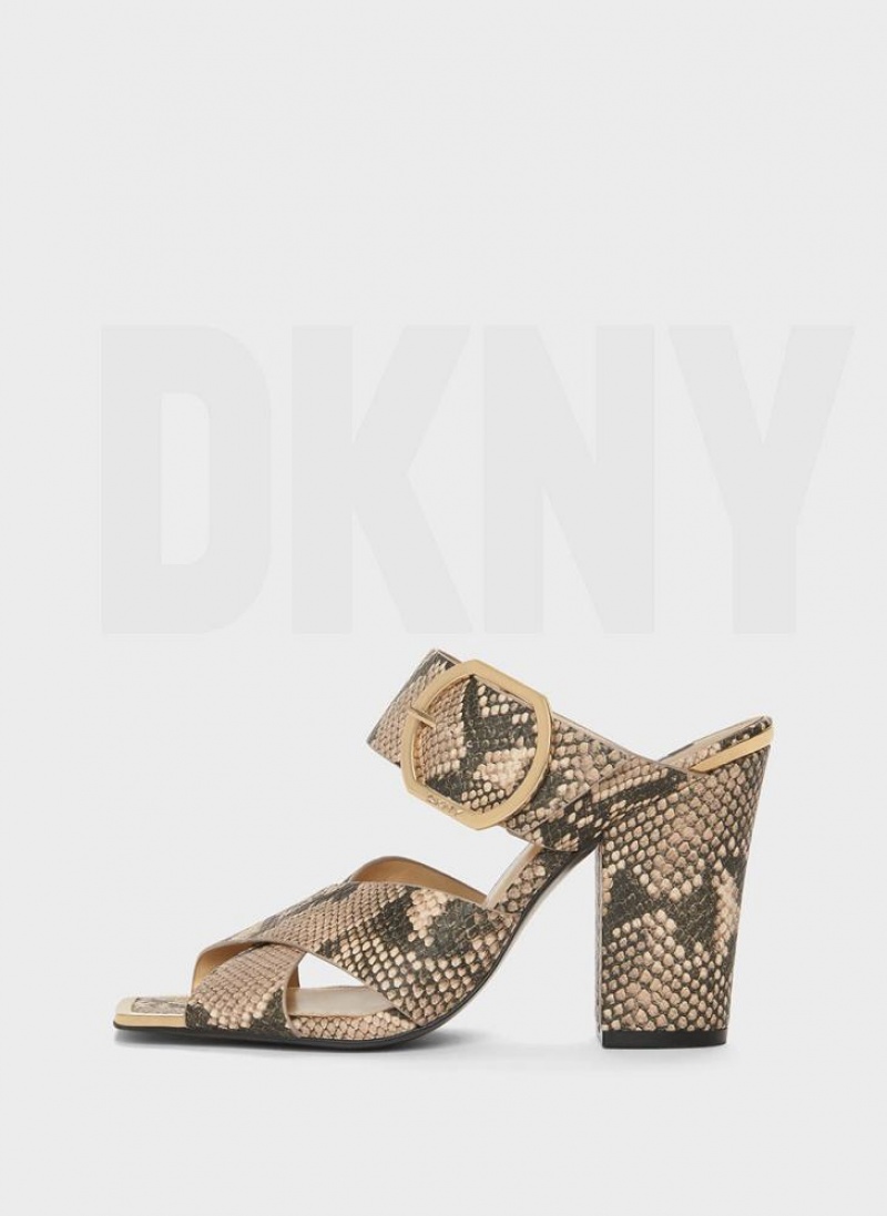 Snake Women\'s DKNY Lake With Buckle Sandals | Australia-D0242