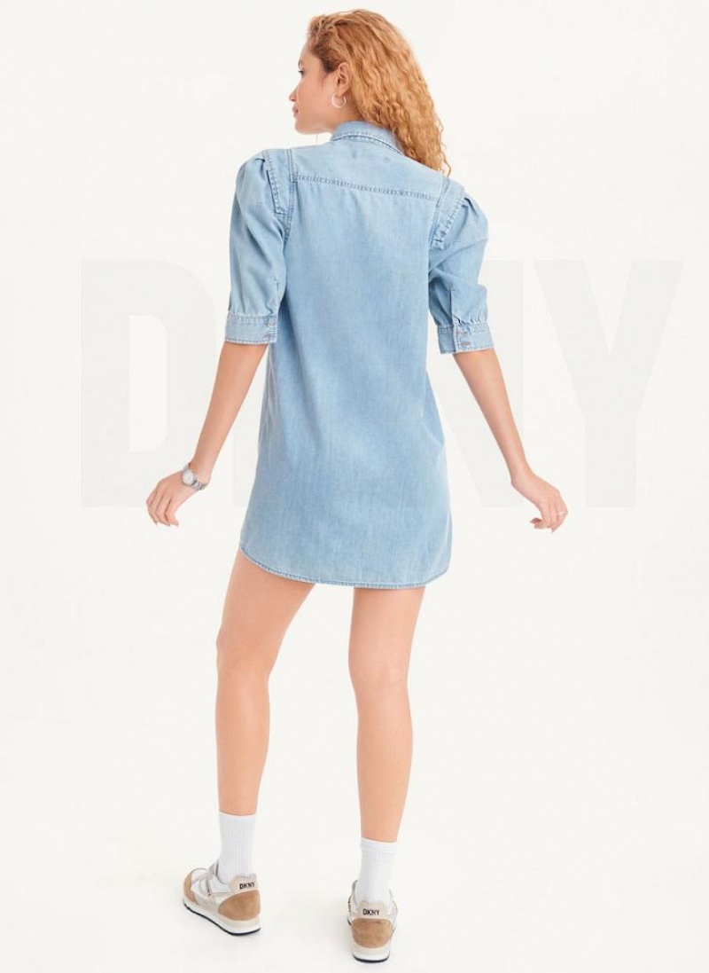 Wash Women's DKNY Denim Dresses | Australia-D1932