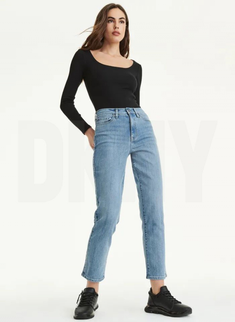 Wash Women's DKNY Slim Straight Jeans | Australia-D0669