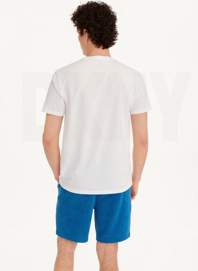 White Men's DKNY Graffiti Subway T Shirts | Australia-D1629
