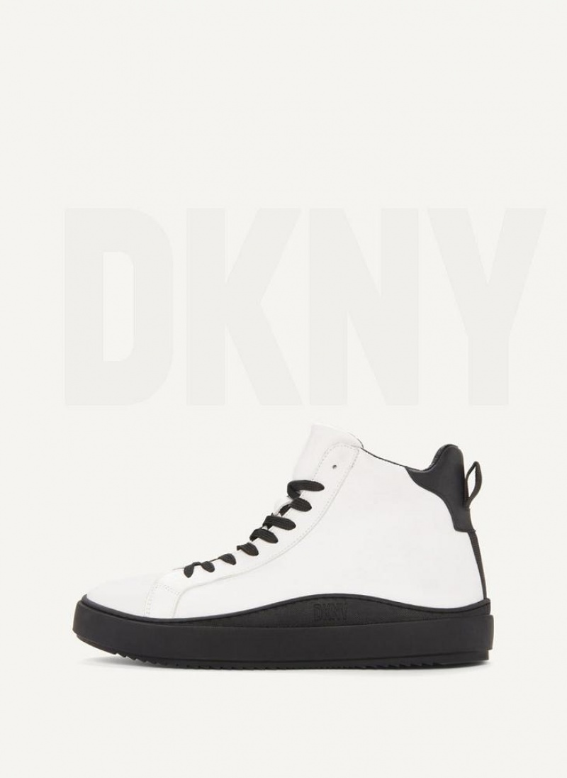 White Men\'s DKNY Plain Hi Top Boots | Australia-D0368