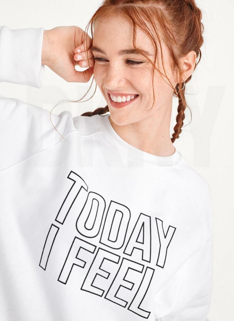 White Men's DKNY Today I Feel Sweatshirts | Australia-D1972