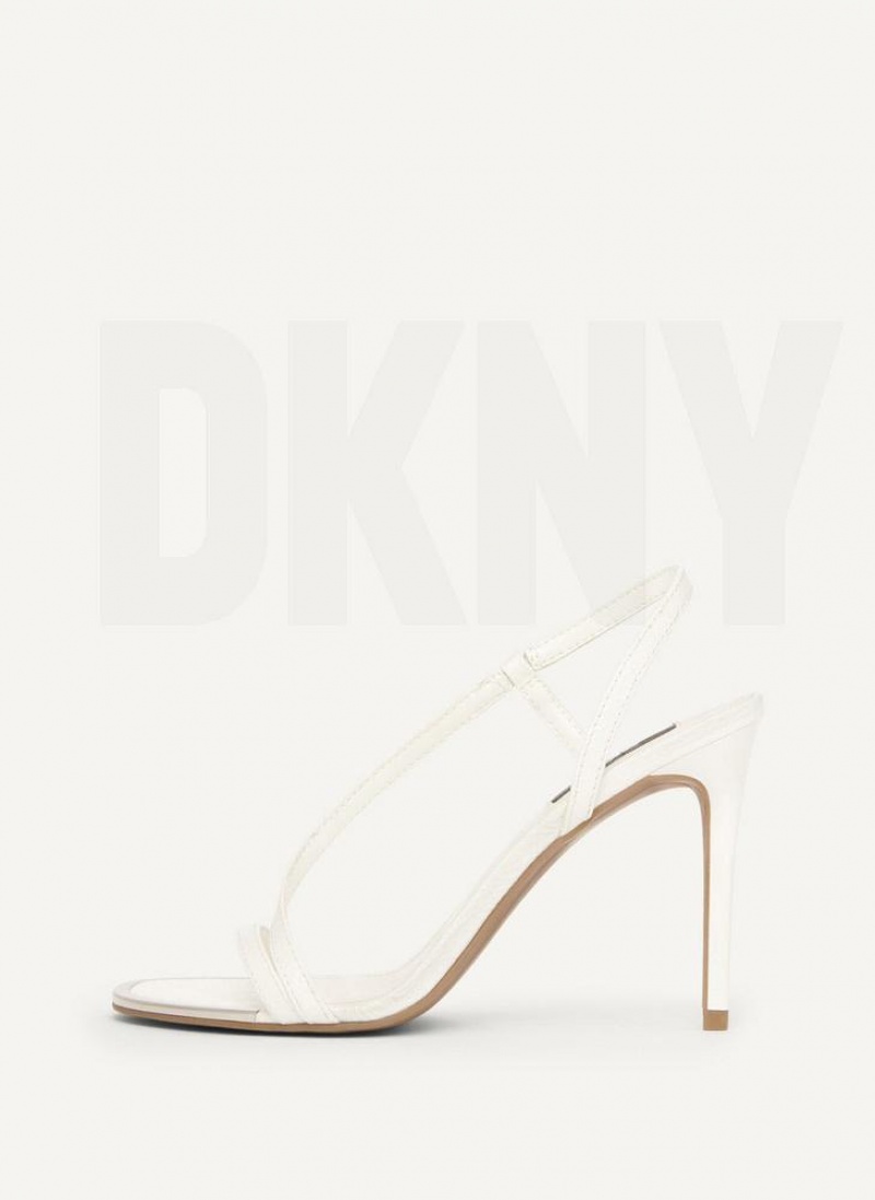 White Women\'s DKNY Danielle Strappy Heels | Australia-D1116