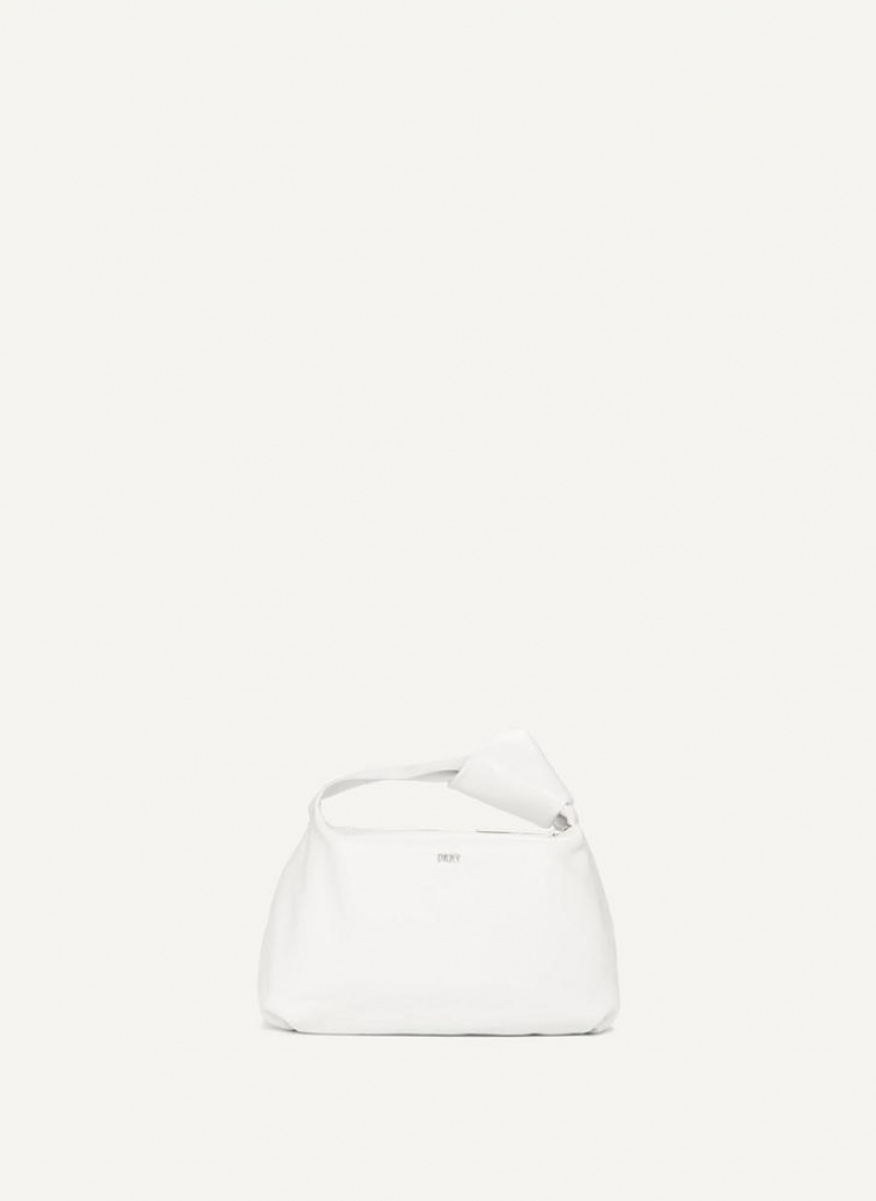 White Women's DKNY Mini Modernist Knot Tote Bags | Australia-D0593
