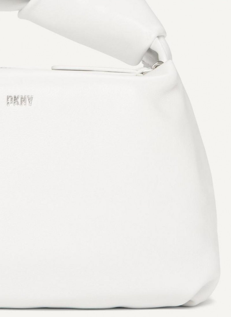 White Women's DKNY Mini Modernist Knot Tote Bags | Australia-D0593
