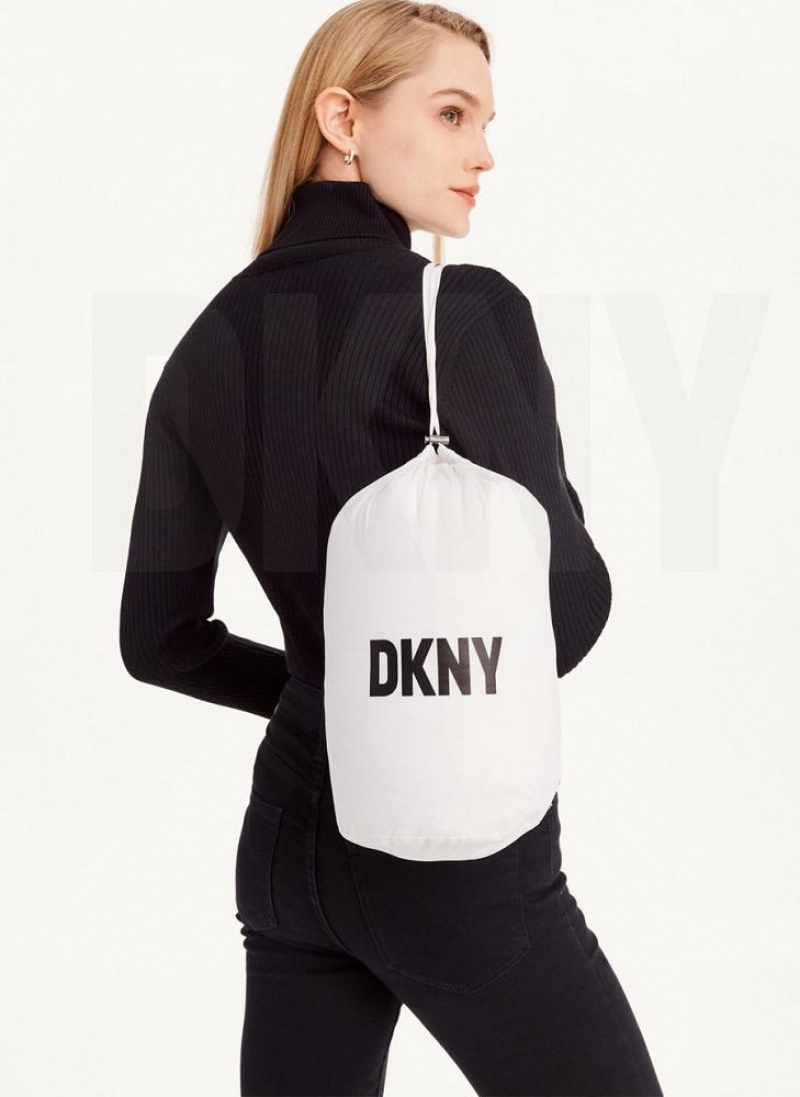 White Women's DKNY Packable Coats | Australia-D1070