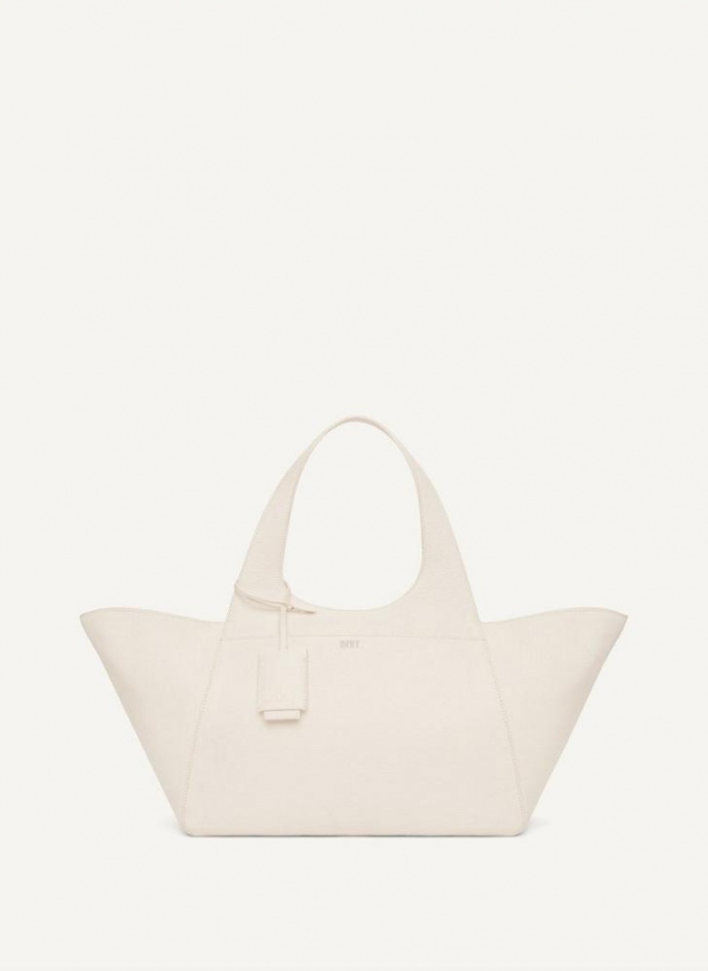 White Women\'s DKNY The Large Effortless Tote Bags | Australia-D1425
