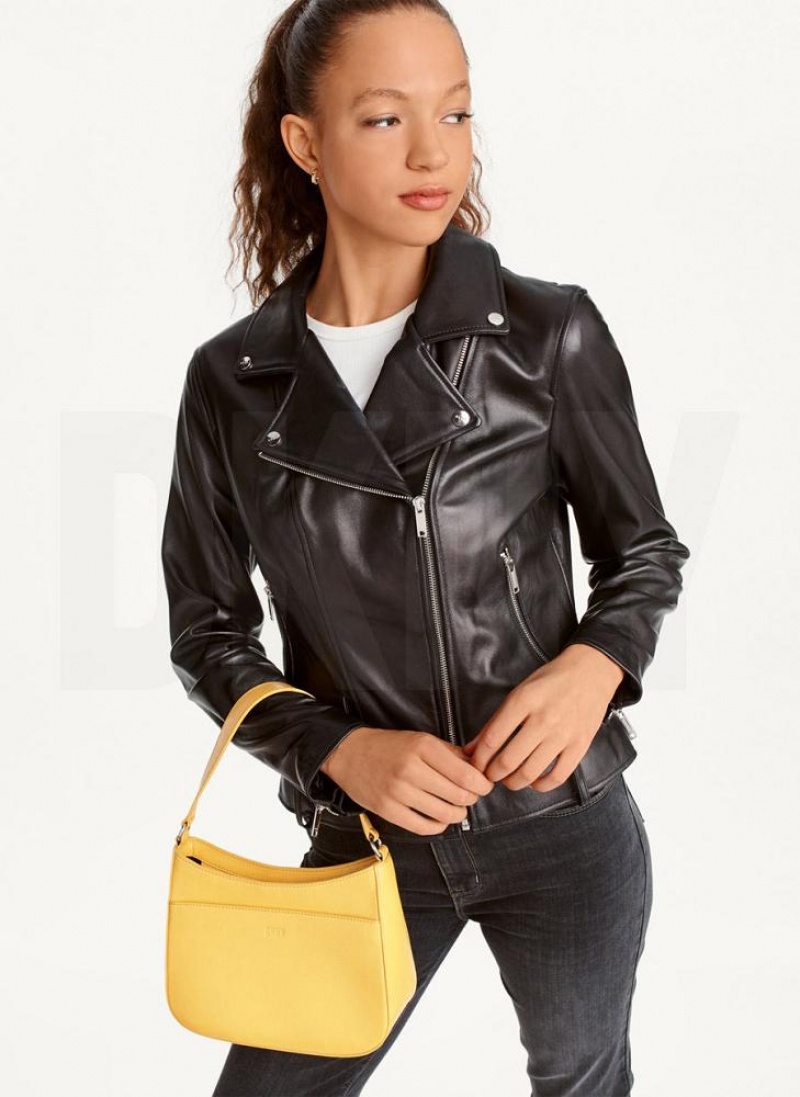 Yellow Women\'s DKNY Medium Shoulder Bags | Australia-D0295