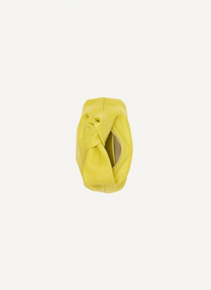 Yellow Women's DKNY Mini Modernist Knot Tote Bags | Australia-D0597
