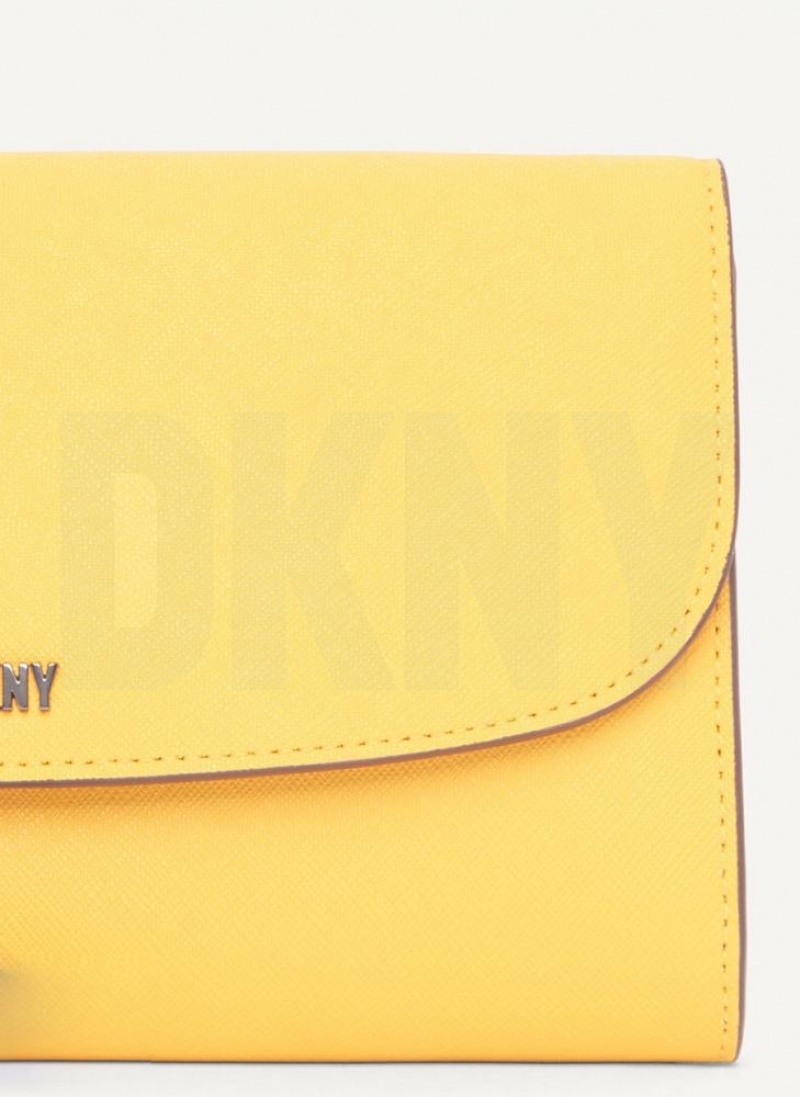 Yellow Women's DKNY Sidney On A Chain Wallets | Australia-D1858