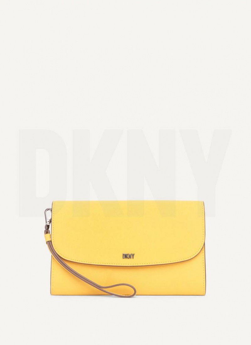 Yellow Women\'s DKNY Sidney On A Chain Wallets | Australia-D1858