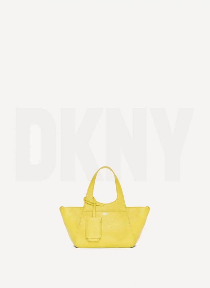 Yellow Women's DKNY The Mini Effortless Tote Crossbody Bags | Australia-D1487