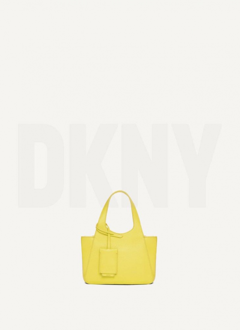 Yellow Women's DKNY The Mini Effortless Tote Crossbody Bags | Australia-D1487