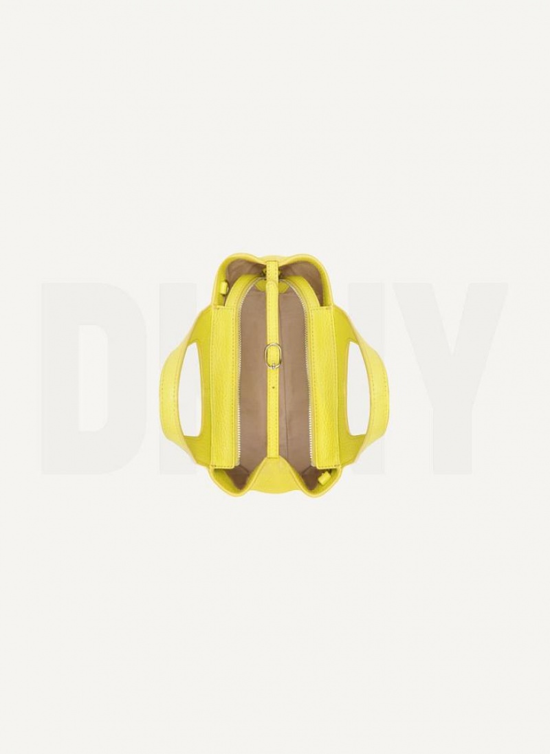 Yellow Women's DKNY The Mini Effortless Tote Crossbody Bags | Australia-D1487